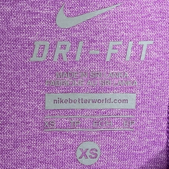 NIKE Running Tank Top Spiral Side Print Vertical Stripe Reflective Back - Picture 10 of 10